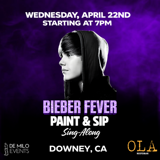 04/22/26 - BIEBER FEVER PAINT & SIP SING-ALONG @OLA (DOWEY)(21+)