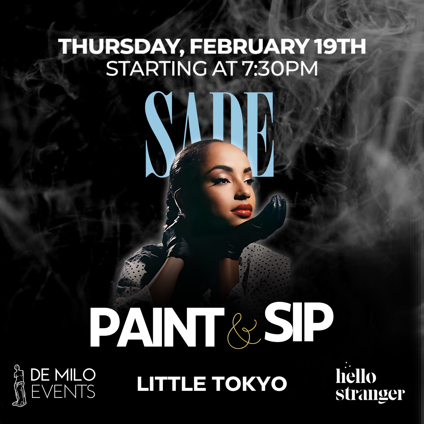 02/19/26: Sade Paint & Sip @ Hello Stranger (Little Tokyo)(21+ Only)